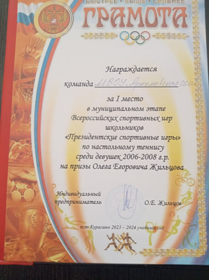 Президентские спортивные игры.